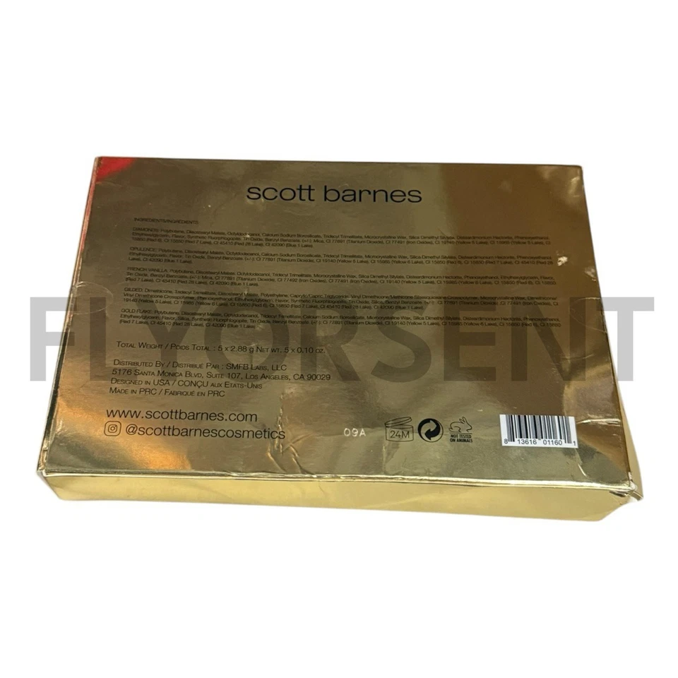 Juego de brillo de labios Scott Barnes Marshmallow World de 5x0,1 oz nuevo en caja Foto 2 de 2