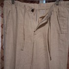 "TASSO ELBA"  ISLAND DRAW STRING LINEN TROUSERS  Men's M. Mint! Sony Wardrobe — photo 7