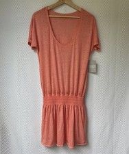 Athleta Captivate Dress Light Coral Sunset Size PS Petite Small NWT Knit Burnout