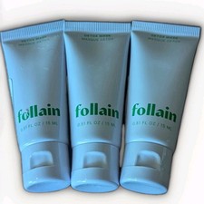 Lot x 3 Follain Detox Mask 15 ml Each Travel Size Clean Beauty