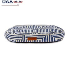 Oval Durry Pet Bed Comfortable High Loft Removable Washable Indoor Dog Bed New