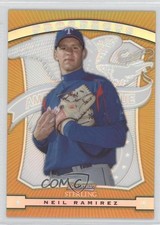2009 Bowman Sterling Prospects Gold Refractor 17/50 Neil Ramirez #BSP-NR 0b3
