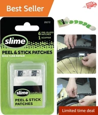 Quick Fix Bike Tube Patch Kit – 6 Green Patches & Metal Scuffer Included