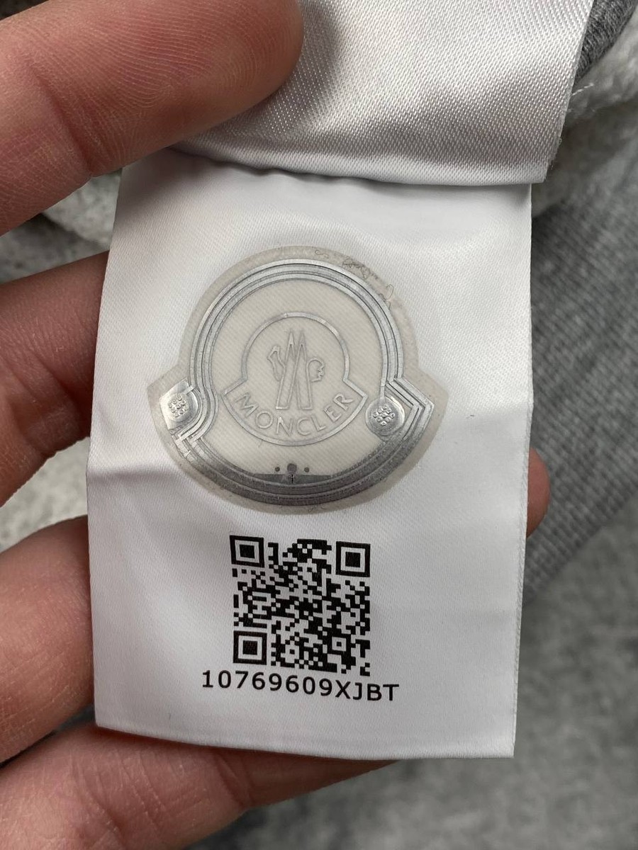 Moncler Maglia Cardigan Double Logo Full Zip Hoodie Men Size XL