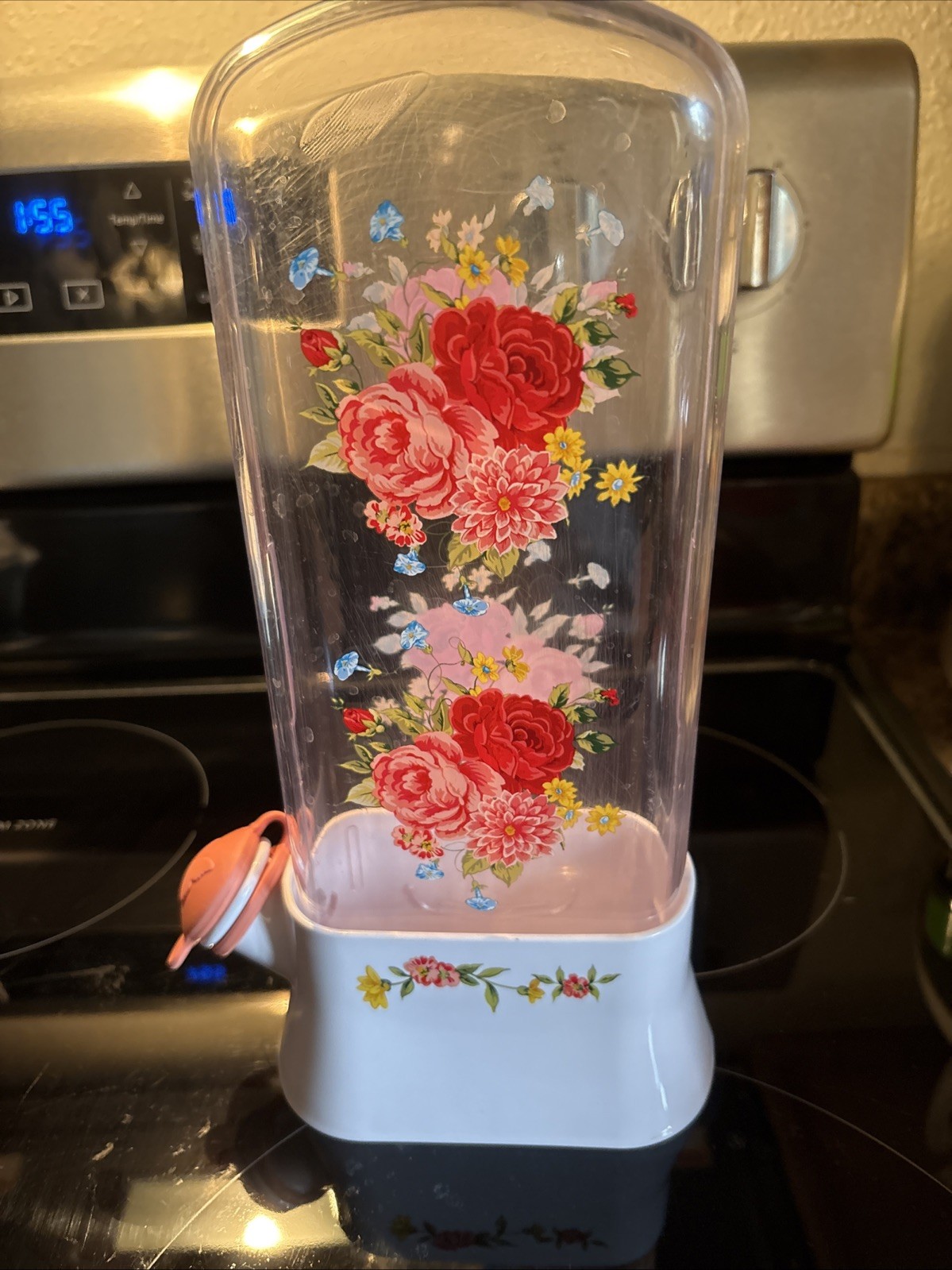 The Pioneer Woman Sweet Rose Herb Keeper Plastic Floral Kitchen Gadget Floral 