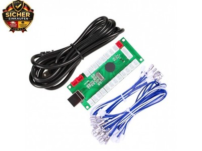 Zero Delai Arcade USB Encoder für PC, Gamepad für Arcade-Kits Mame & R