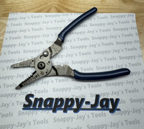 Snap-on Tools USA NEW POWER BLUE 9" Wire Stripper / Cutter / Crimper PWCS9ACF - Picture 5 of 8