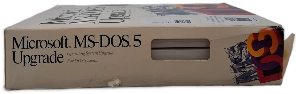Microsoft MS-DOS 5.0 OS aggiornamento 1991 CD vendita al dettaglio inglese - Immagine 3 di 4