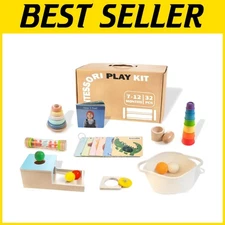 Montessori Baby Toy Set with Object Box, Stacking Cups