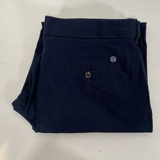 Marks And Spencer Mens Heritage Navy Chino Stretch Pants Size 34 Very Good JP171