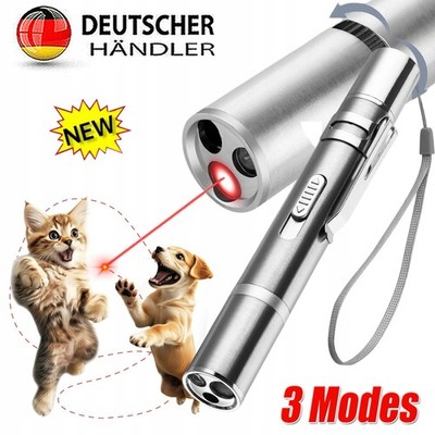 Laserpointer für Katzen Hund Spielzeug Präsentation UV Leuchten USB (DHL)