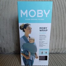 Moby Wrap Classic Baby Carrier - SLATE - Newborn To Toddler - ONE SIZE, Cotton