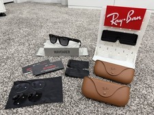 Meta RayBan Wayfarer Gen 2 RW4012 Matte Black Glasses 2 Cases Stand 3 Lens