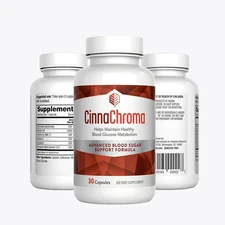 2 Pack CinnaChroma Blood Sugar Supplement - Maintain Blood Sugar Balance 30Caps!