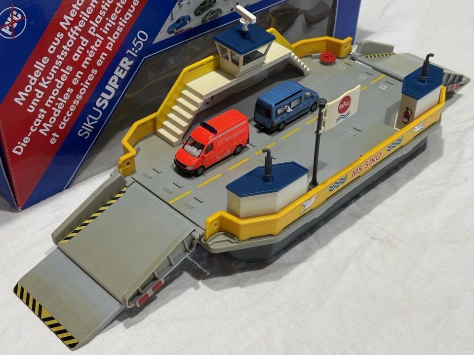 Siku Super 1:50 Traghetto Galleggiante 1750 Pari Al Nuovo No Polistil Mebetoys - Immagine 4 di 4