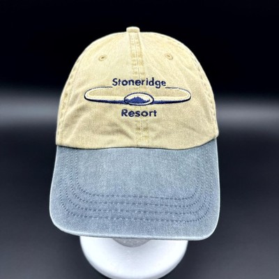 Stoneridge Resort Hat Cotton Deluxe Mens Beige Baseball Cap Strapback Embroidery