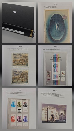 Vintage Israel 58 pages Postage Mint Stamp Sheet Collection 1945-2001
