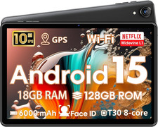 Tablet Android 15, 10 Inch Tablets, 18GB 128GB, 1TB Expand, Widevine L1 Compatib