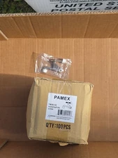 Adjustable Hinge Pin Door Stopper 100 Pack Heavy Duty White Wall Protector Stop