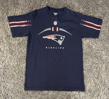 New England Patriots Tshirt Men s Medium Reebok Sideline Navy Blue Logo NFL