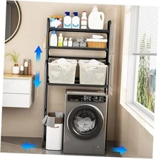 3-Tier Expandable Heavy Duty Washing Machine and Dryer Storage Rack, Height 