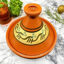 Tajine XL 35 cm in Terracotta Dipinta a Mano – Pentola Marocchina-3107251000