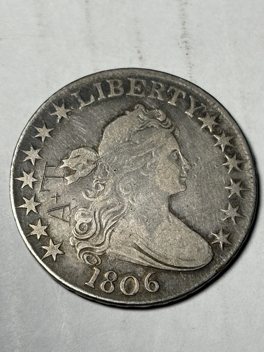 1117.　激レア　年代物　1806年　アメリカ　ドレイブパスト　ハーフセント 1806 Year US Early Half Dollar Coins (1794-1839) for sale | eBay