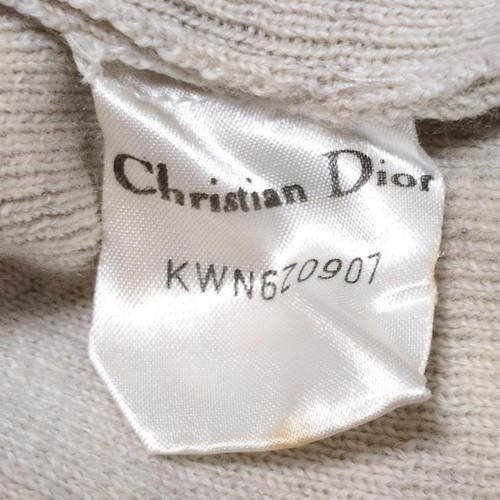 Auth DIOR/ChristianDior - Cream Gray Women's Sweater - Picture 5 of 6