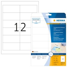 HERMA Folien Etiketten SPECIAL 97,0 x 42,3 mm transparent 300 Etiketten