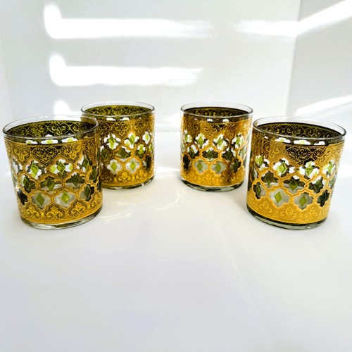 Set of 4 Culver VALENCIA Old Fashioned/Rocks Glasses Straight MCM Mint