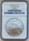 2006 Silver Eagle Early Releases - NGC MS69