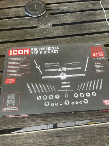 ICON SAE 41 Piece Professional Tap & Die Set 59158. NEW - product listing photo