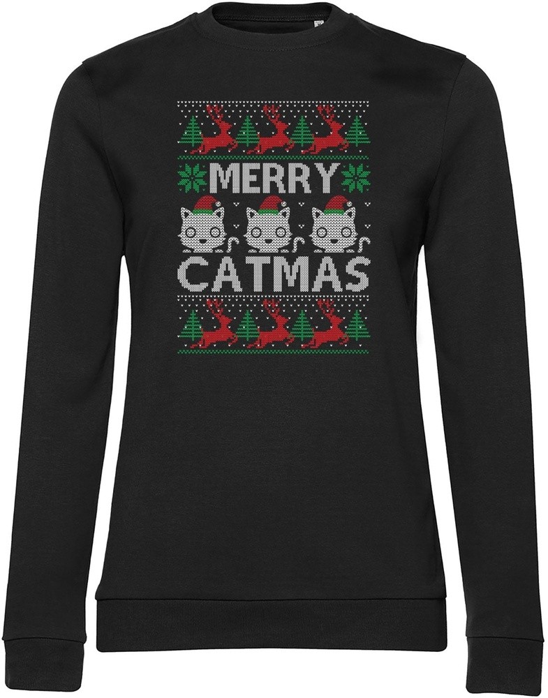 Hybris Damen Pullover Merry Catmas Girly Sweatshirt SH-53-16169 8290₽
