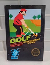 1985 Nintendo NES Golf Video Game Complete in Box CIB Tested Working 