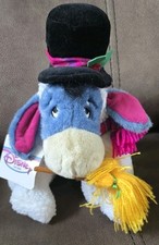 NEW Disney Store Snowman Eeyore Plush Winnie Pooh Stuffed Animal Holiday 10" NWT