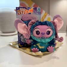 Disney Happy Haul STITCH SLEEPY STARS - Angel Vinyl Plush Keychain