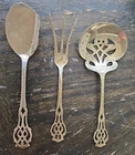Vintage Lunt Chippendale Jelly Spoon,lemon Fork, Bonbon/nut Spoon Sterling