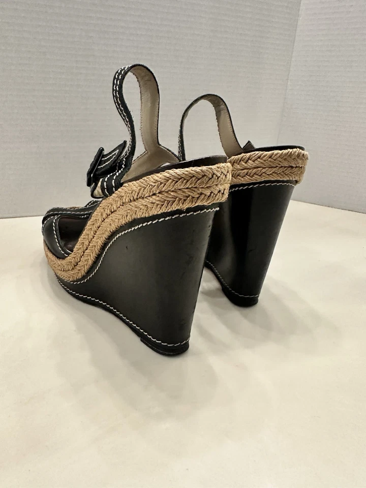 Tacones de cuña Christian Louboutin negros para mujer talla 39 Foto 4 de 4