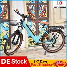 26 Zoll E Bike 250W 17Ah Elektrofahrrad Pedelec Cityräder Citybike Damen-Herren