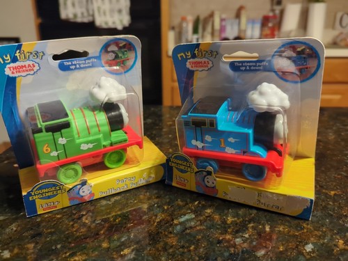 Thomas & seine Freunde Percy Pullback Puffer Lot Eisenbahn Zug Panzer Lok funktioniert 2015 - Bild 1 von 4