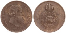 Brazil - 20 Reis 1869 - Pedro II