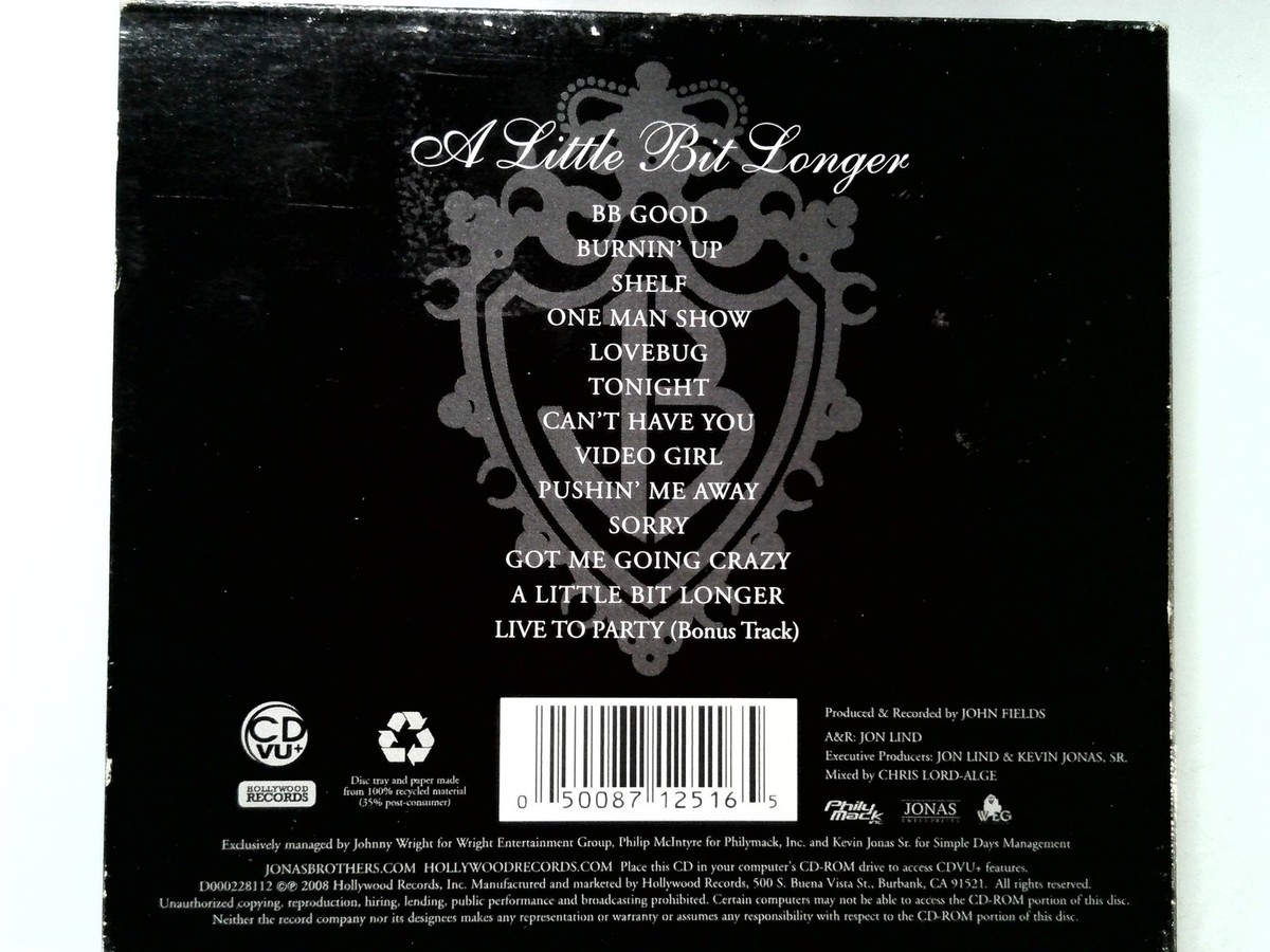 Jonas Brothers - A Little Bit Longer (CD, 2008) | eBay
