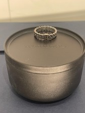 Tom Wood Sterling Silver Curb Chain Spinel Ring Size 62