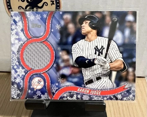 2018 Topps Walmart Holiday Relic Card - Aaron Judge (R-AJU)  New York Yankees