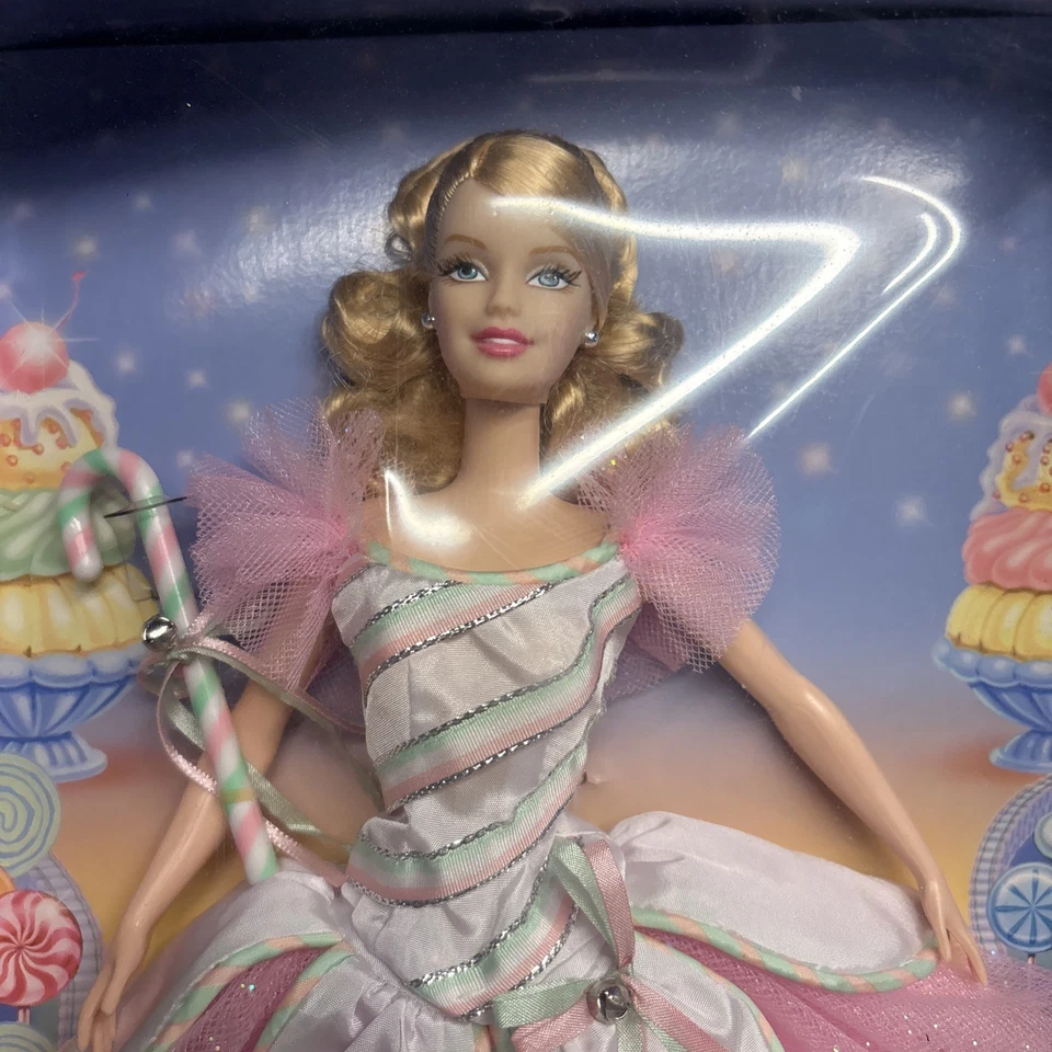 Barbie Peppermint Candy Cane Doll from The Nutcracker 2002 Mattel 57578 - Image 3 of 4