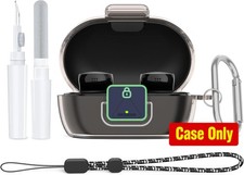 Secure Lock for Bose New QuietComfort Earbuds Case in Clear Grey Color
