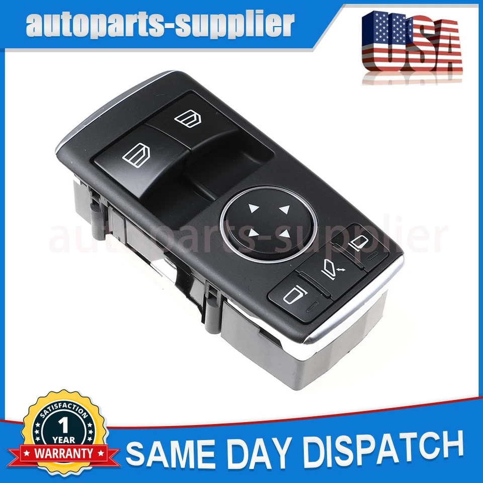 Interruptor de ventana eléctrica lado del conductor 1729056900 para Mercedes-Benz C250 SL400 SL450 Foto 4 de 4