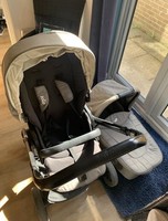 Joie Chrome 2-in-1 Pushchair / Pram Footmuff Grey Grey