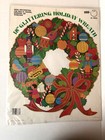 Vintage (2) New Sealed EUREKA 18” GLITERING HOLIDAY WREATHS  , Die Cuts — photo 3