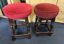 2 Vintage Pub Style Stools  - slightly different size and colour